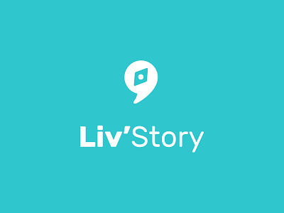 Liv'Story - Logo app audio audio guided bento compass direction graphic charter guid headphone logo quote tour visits