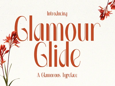 Glamour Glide – Glamorous Typeface beautiful branding cosmetics elegant expensive fashion feminine font glamour highend logo luxury royal sophisticated stationary typfeace wedding