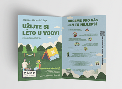 LK_CAMP_ZNOJMO_LETÁK branding graphic design