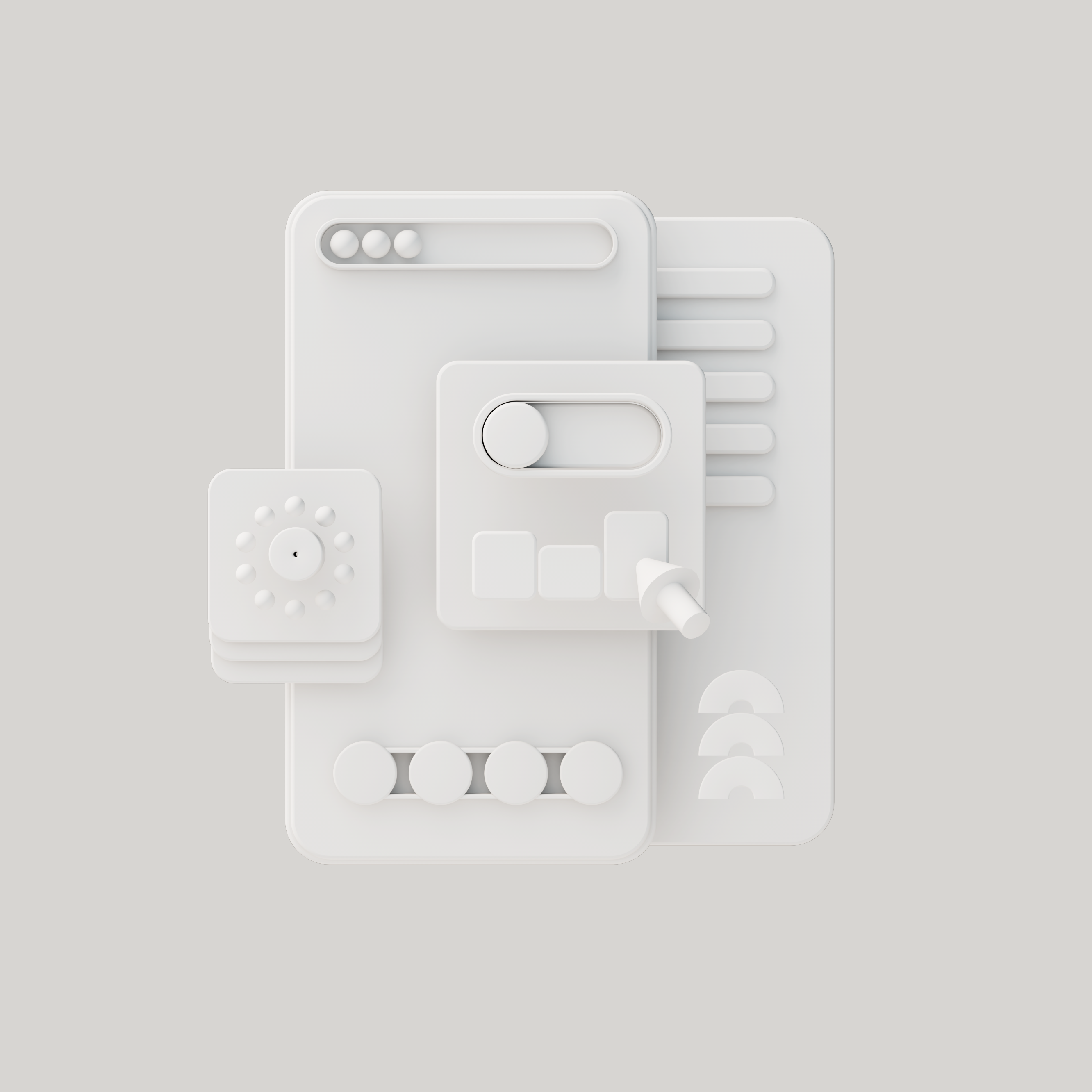 User Interface 3D Illustration 3d 3d illustration branding browser c4d chart illustration redshift render ui design user interface