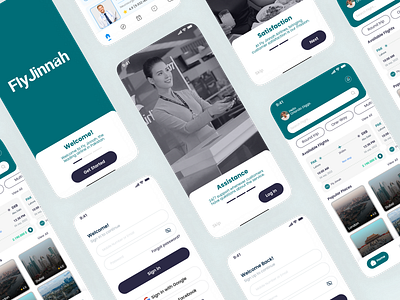 Flight Booking App Design branding design illustration landing page design logo tayyab tayyabalidesign ui uiux ux