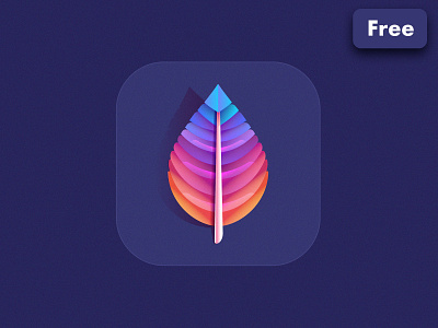 Colorful Feather Icon abstract app icon branding colorful colorful feather logo colorful leaf icon colors design feather icon feather logo feather vector gradient feather gradient leaf icon illustration leaf icon leaf logo logo paint icon ui vector