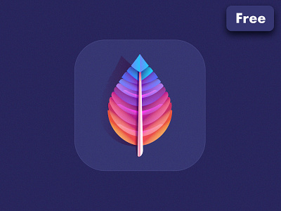 Colorful Feather Icon abstract app icon branding colorful colorful feather logo colorful leaf icon colors design feather icon feather logo feather vector gradient feather gradient leaf icon illustration leaf icon leaf logo logo paint icon ui vector