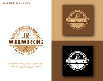 Woodworking logo design | Brand identity | branding brand design brand identity branding business logo carpentry logo logo design logo presentation wood logo woodworking