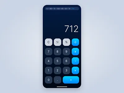 Calculator Interface ui ui design ux uxui