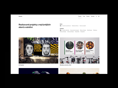 Dynamo Design – Web. branding czech design graphic design minimal prague studio ui ux web