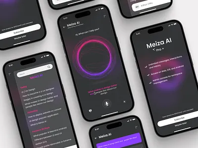 Meiza AI - Mobile AI Chat Application ai app artificial intelligence chat chat ai chat app chatgpt ios mobile mobile app