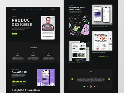 Portfolio Landing Page portfolio portfolio l portfolio website ui uiux web design wesite ui