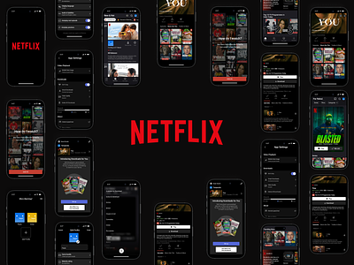 Netfllix redesign app branding design development film logo movie netflix redesign show smart tv tv ui ux