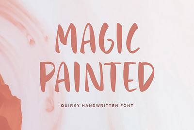 Magic Painted - Quirky Handwritten Font design font fonts graphic design handwritten font illustration script script font wedding font