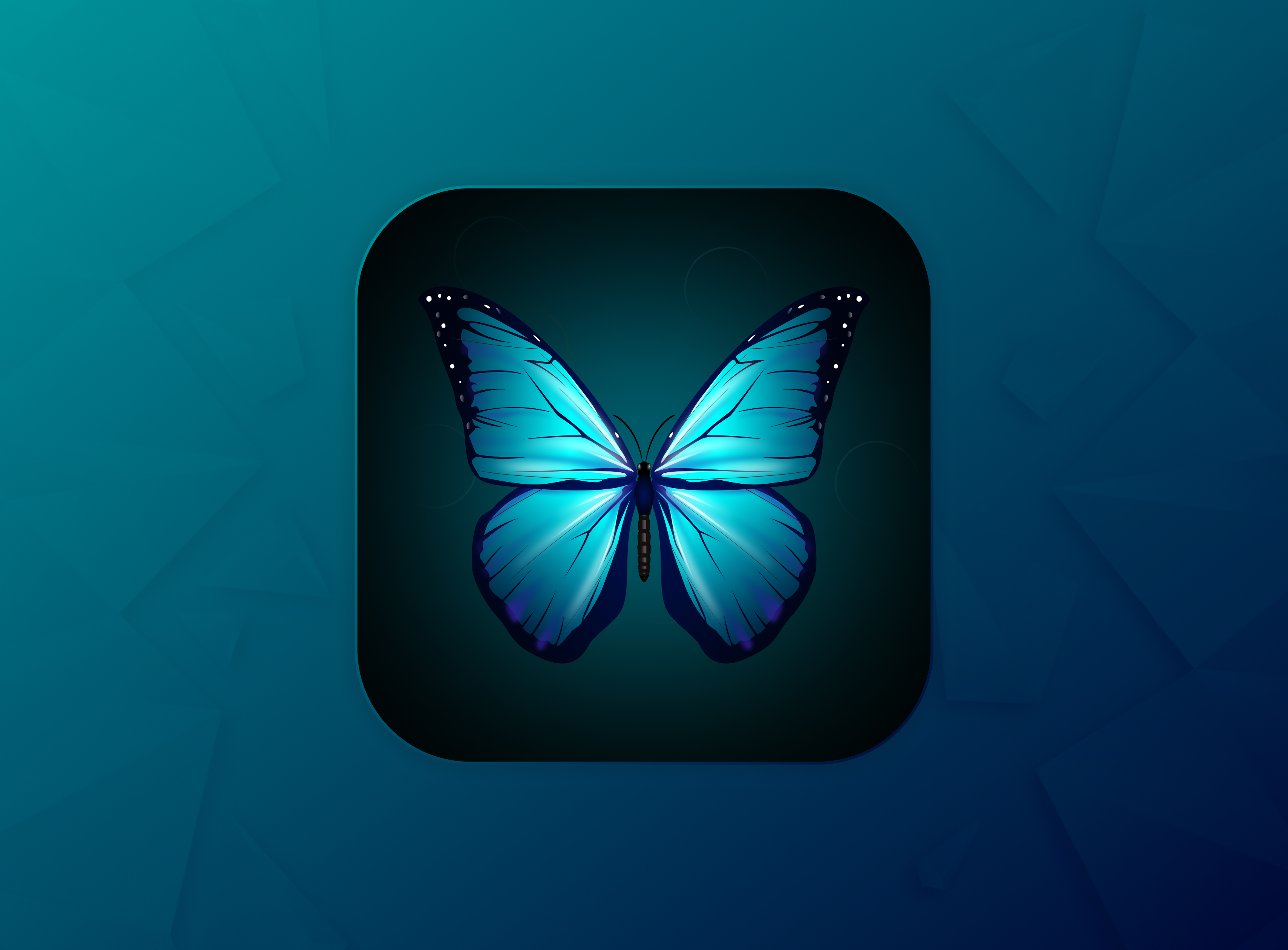 Butterfly Wallpapers App branding graphic design logo