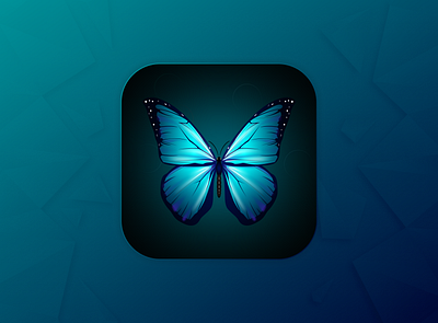 Butterfly Wallpapers App branding graphic design logo