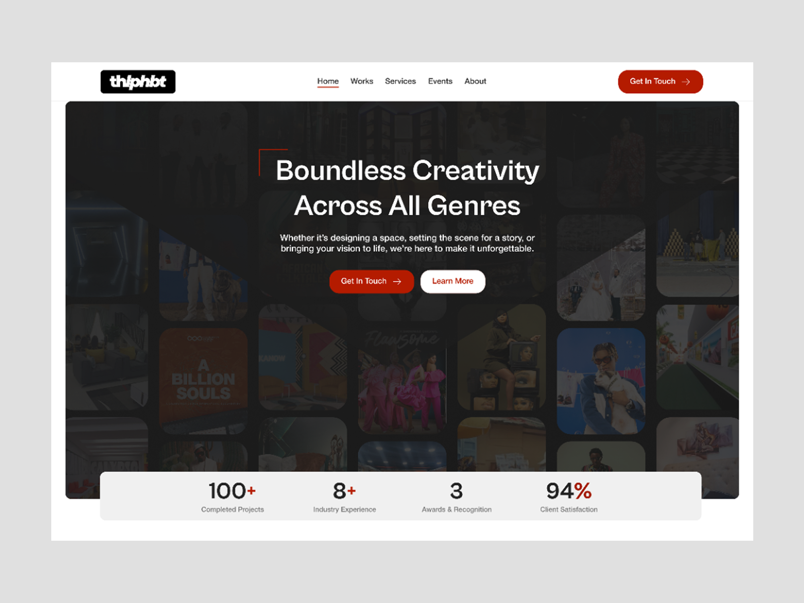 thlphbt Portfolio Website and Content Management System figma portfolio website prototyping ui design ux design