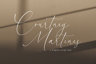 Courtney Martiny - Elegant Script Font design font fonts graphic design handwritten font illustration script script font wedding font