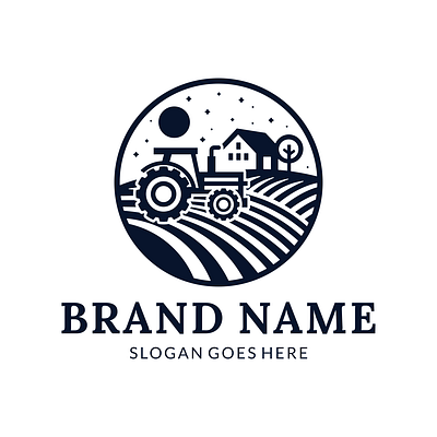 Farm logo Design, Fresh and Healthy Food Logotypes agriculture badge farm food fresh green healthy healthy food logo