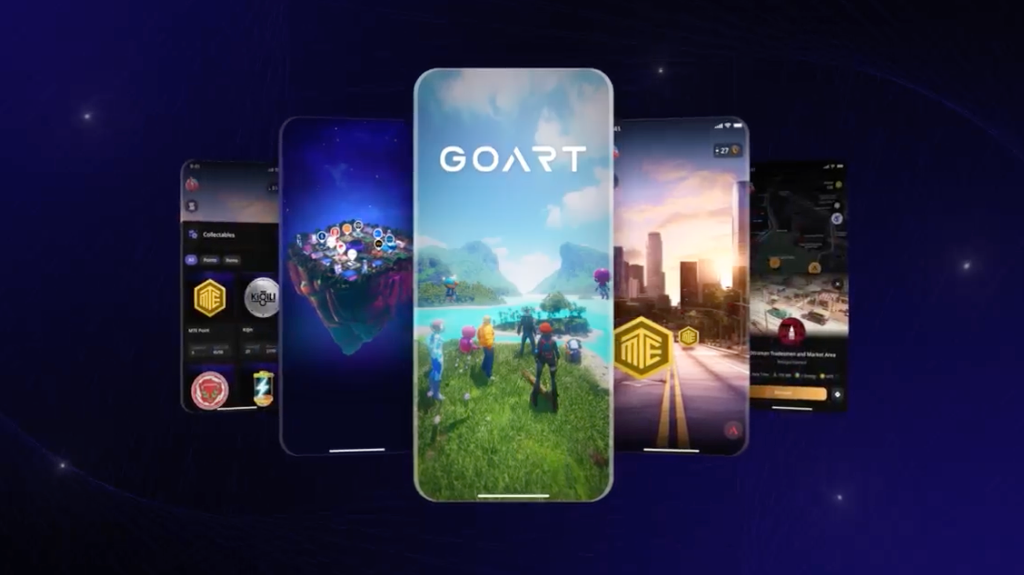 GoArt Mobile App 3d application ar augmented reality design goart metaverse ui user experience user interface ux