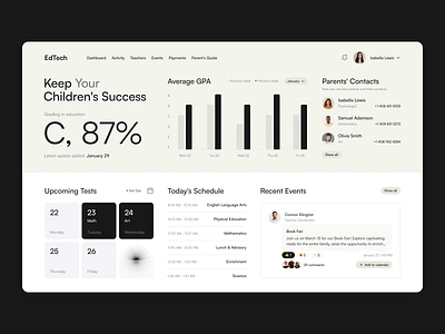 Edtech App Concept b2b saas dashboard design education education platform graphic design mobile app platform responsive design saas saas dashboard saas mobile app smart dashboard ui ui design dashboard ux web design