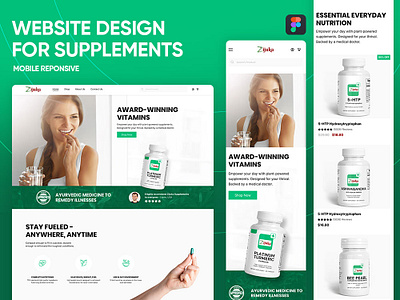 Website Design in Figma (Desktop & Mobile) branding design figma graphic design ui