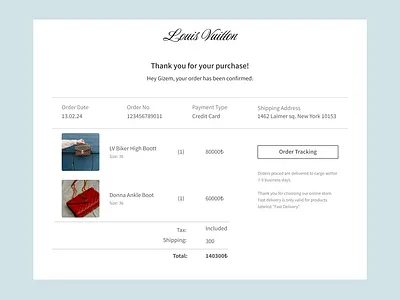 Daily UI :: Day 017 - Email Receipt 017 daily ui 017 dailyui 017 dailyui017 email email receipt email template emailreceipt receipt