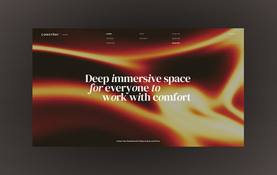 COWORKER - Web Design abstract branding design graphic immersive logo web web design web site