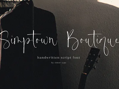 Simptown Boutique - Handwritten Script Font design font fonts graphic design handwritten font illustration script script font wedding font
