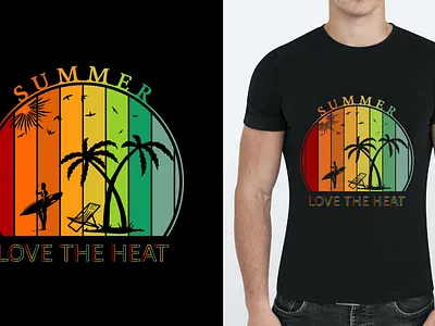Summer t-shirt design branding graphic design