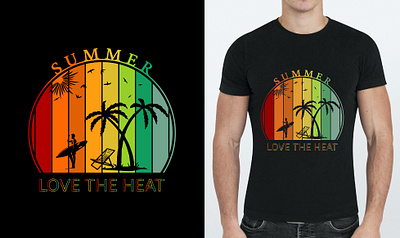 Summer t-shirt design branding graphic design