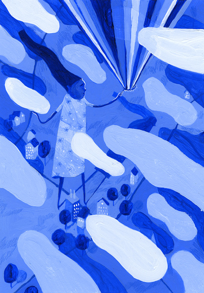 PLANADVISER, Editorial Illustration blue clouds dreamscape dreamy editorial finance financial judicial landscape lucid magazine raindbow trippy