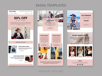 Email marketing newsletter template for fashion art branding design email email template graphic design icon illustration latter logo newsletter typography