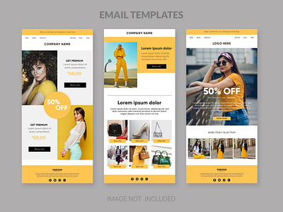 Email marketing newsletter template for fashion fashion