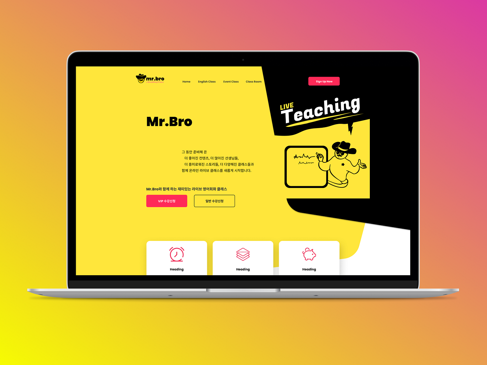 mr.bro GoodDayClass by Shravan Kumar on Dribbble