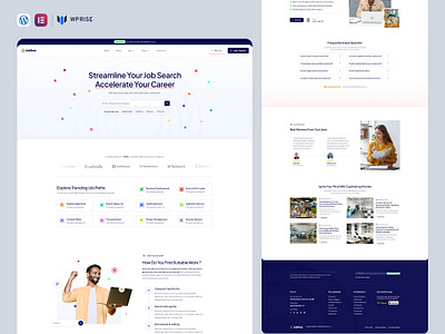 JobNest – Job Board & Vacancies Elementor Template branding design elementor template graphic design web design