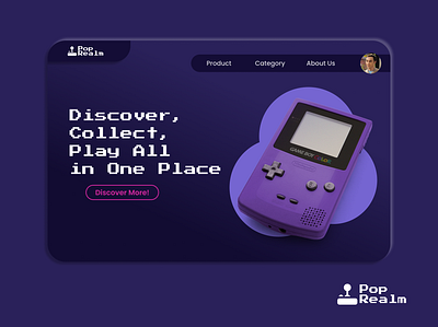 Pop-Realm | Web Design games games shop online shop retro ui ui design ux web design website