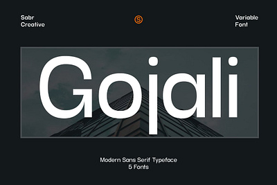 Gojali - Variable Font display font fonts futura geometric geometrical gojali variable font headline ligatures logo magazine minimal minimalist modern multilingual sans serif