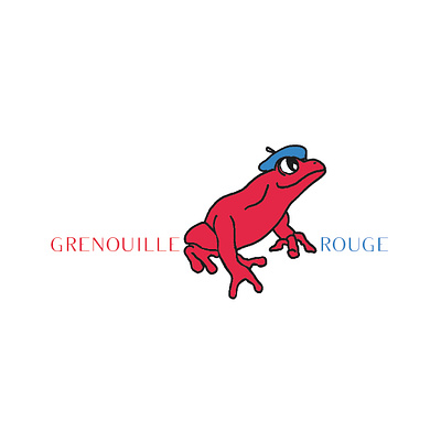 Logo Grenouille Rouge illustration logo