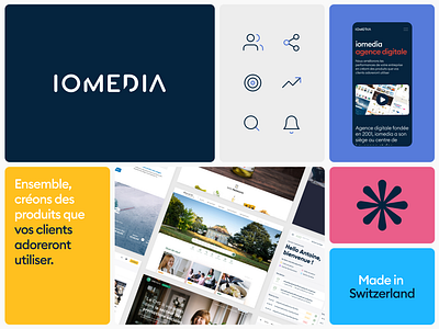 iomedia - identity agency design identity iomedia ui ux webagency webdesign