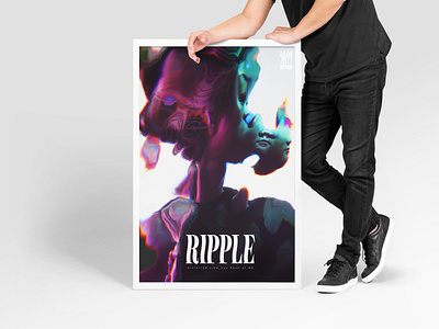 Ripple | Poster Design abstract art art direction colorful creative digital art distortion graphic design poster design