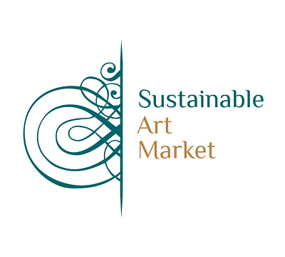 Logo Sustainable Art Market branding logo