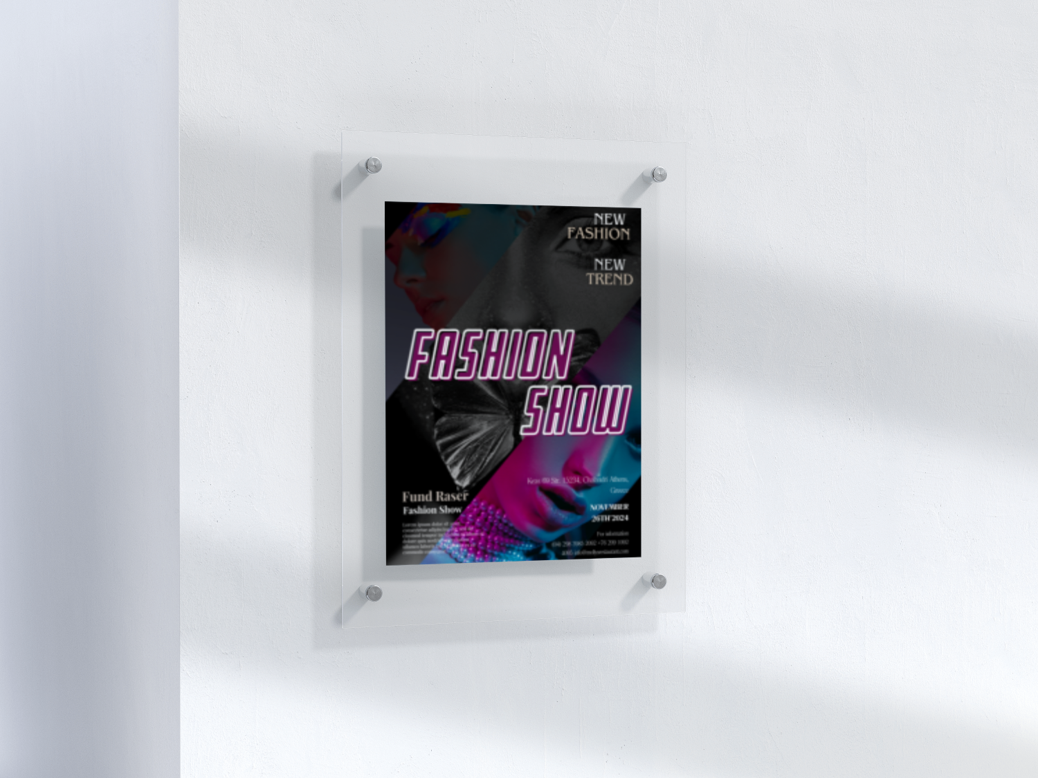 Fashion Show Poster Design branding design fashion graphic design modern poster show ui
