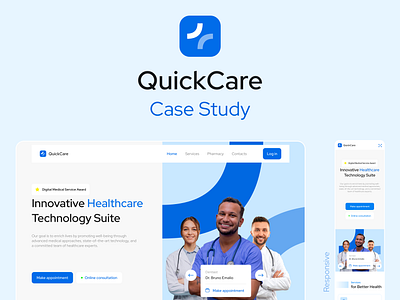QuickCare app care case doctor health hospital insurance med medicine mobile provider quick service study web