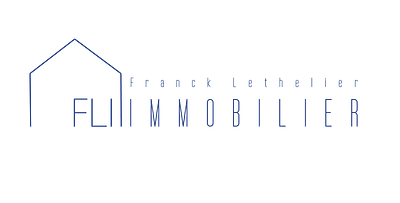 Logo Franck Lethelier immobilier branding logo