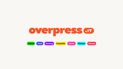 Overpress.it Logo branding graphic design logo news overpress web design