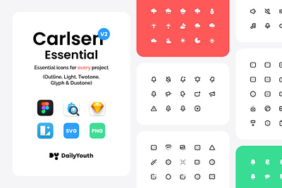 Carlsen V2 Essentials Icon Library app icons business icons essentials icons pack interface line icons perfect premium icons svg ui ux vector web website icons