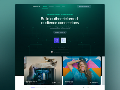 Creative Agency Landing Page Concept agency branding agency landing page creative agency landing page digital agency landing page marketing agency marketing website product design saas landing page ui design website concept website design