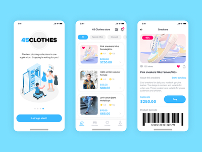 25 Clothes store clothes clothes app clothes online store e commerce figma ios app design mobile app design online store uxui design