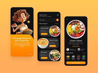 Recipe App Design app app design design figma figma design figma designer food recipe recipe recipe app typography ui uiinspiration ux uxinspiration uxui