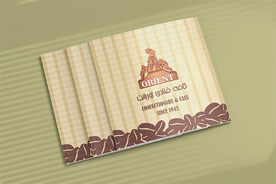 Orient Cafe Menu adobe branding cafe coffee coffee shop design graphic design graphic designer illustration menu design photoshop print design