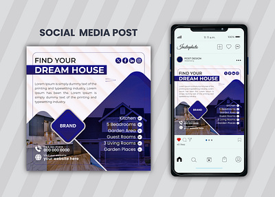 Social Media Post design for Real-Estate business. facebook