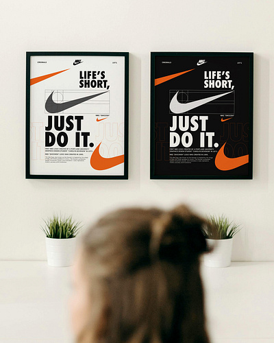 Nike Frame Art Design frame frame art graphic design nike poster design