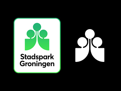Stadspark Groningen - Logo Design badge design branding creative logo forest friendly logo green groningen inviting logo design local park logo logo badge logo identity design netherlands park tree visual identity